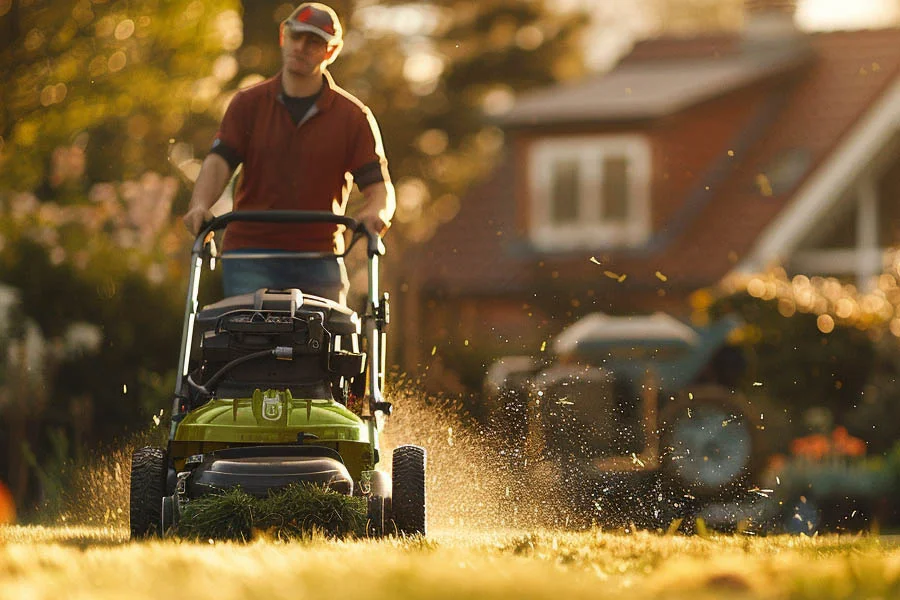 electric battery lawn mowers